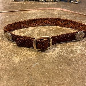 Tracy Maxwell woven leather belt. Size M